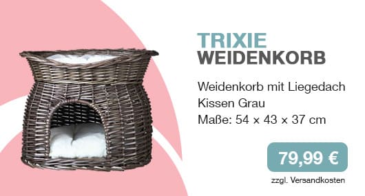 Weidenkorb für Katze kaufen online shop für Katzenzubehör mein-katzenshop.com